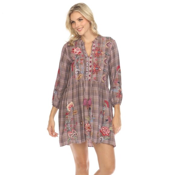 Johnny Was Garnet Field Dress Plaid - W30723-8